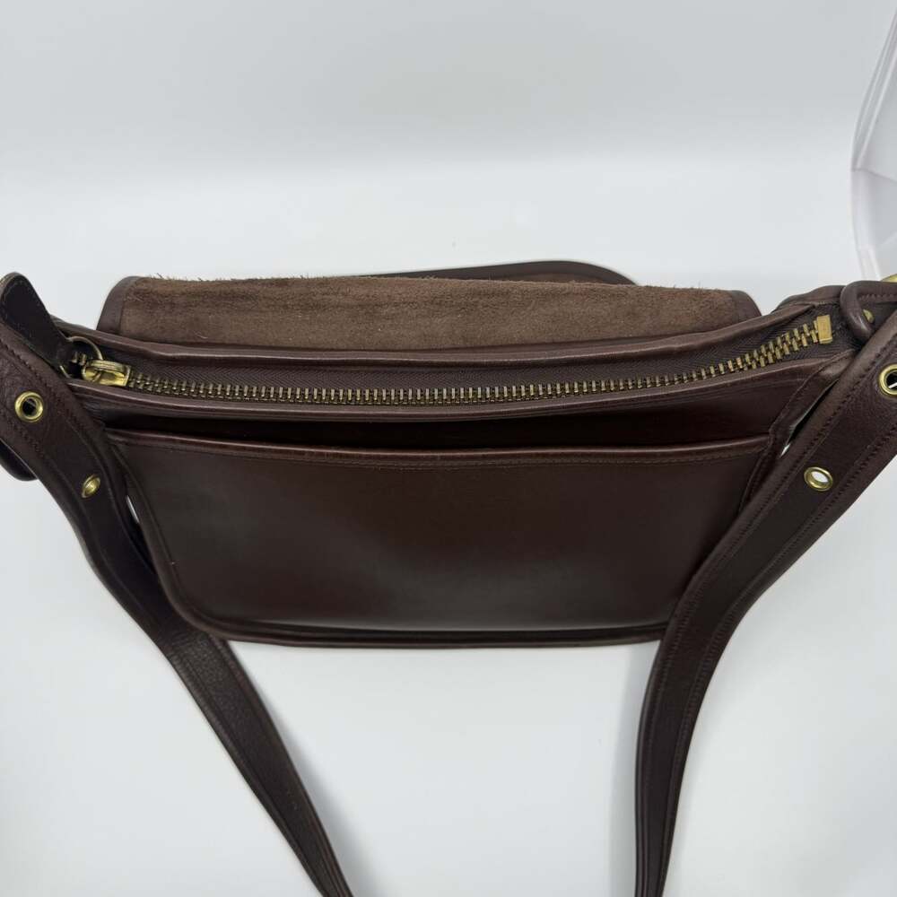 VTG 1997 Coach Patricia's Legacy 9951 Mahogany Brown Leather Shoulder Bag USA - Picture 9 of 16